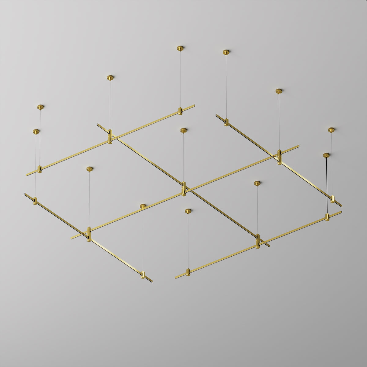 Szynoprzewody natynkowe/podwieszane do oświetlenia szynowego Technical Busbar trunkings Flarity IP20 x TRX154-112BS | Mosiądz