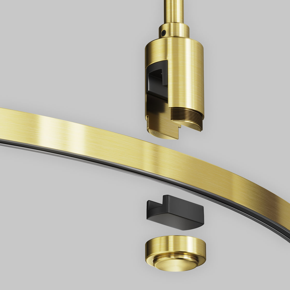 Szynoprzewody natynkowe/podwieszane do oświetlenia szynowego Technical Busbar trunkings Flarity IP20 x TRX154-R-D800-BS | Mosiądz