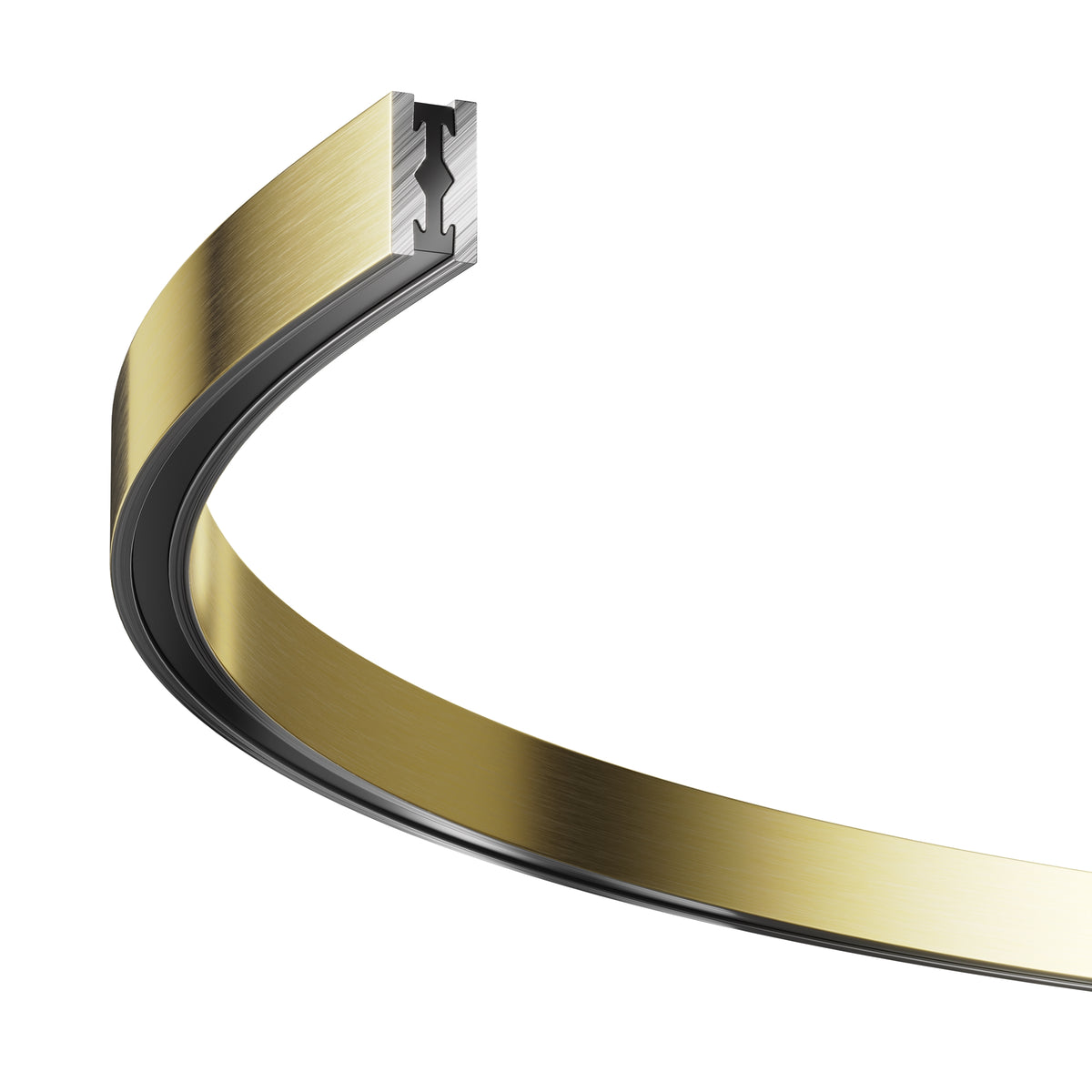 Szynoprzewody natynkowe/podwieszane do oświetlenia szynowego Technical Busbar trunkings Flarity IP20 x TRX154-SR-D650-BS | Mosiądz