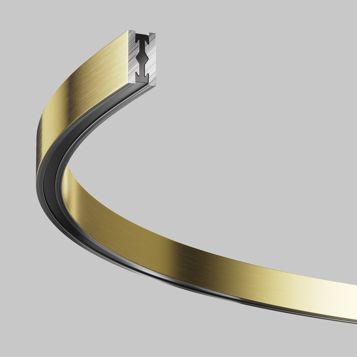 Szynoprzewody natynkowe/podwieszane do oświetlenia szynowego Technical Busbar trunkings Flarity IP20 x TRX154-SR-D650-BS | Mosiądz