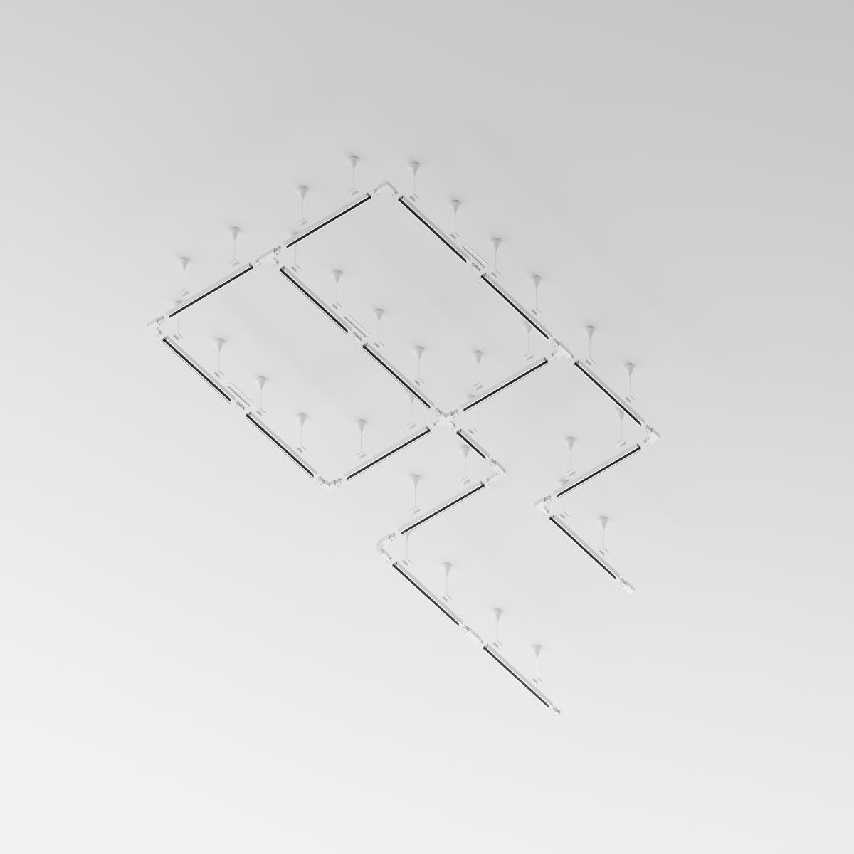 Szynoprzewody natynkowe/podwieszane do oświetlenia szynowego Technical Busbar trunkings Trinity IP20 x TRX005-311W | Biały