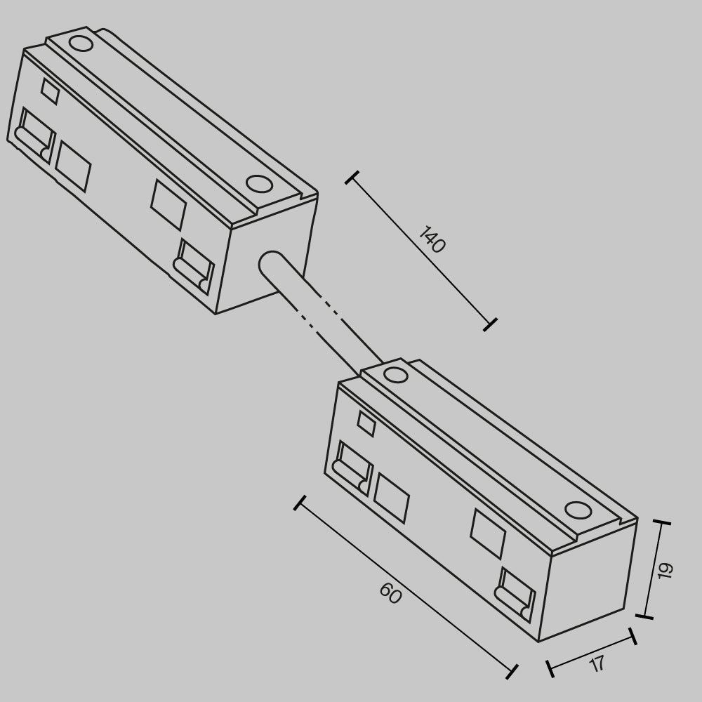 Technical Accessories for tracks Exility IP20 x TRA034CPC-42W-15-1 | Biały