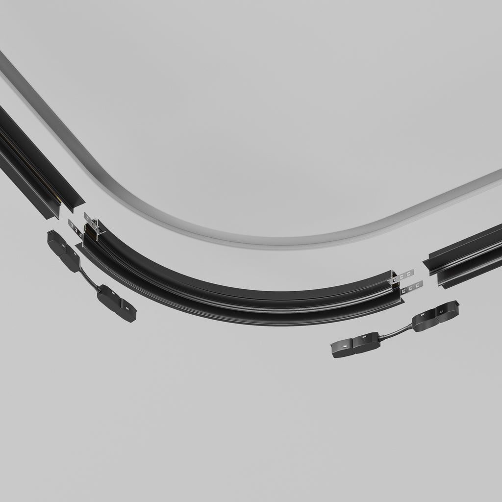 Technical Accessories for tracks Exility IP20 x TRA044-angle.12B | Czarny