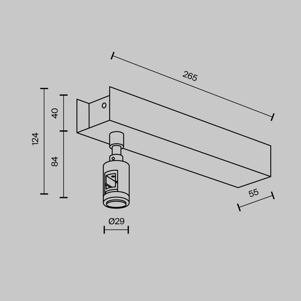 Technical Accessories for tracks Flarity IP20 x TRA156C-BB1-BS | Mosiądz