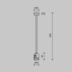 Technical Accessories for tracks Flarity IP20 x TRA158C-IPCL1-BS | Mosiądz
