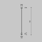 Technical Accessories for tracks Flarity IP20 x TRA159C-B1-BS | Mosiądz
