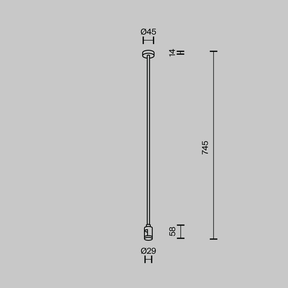 Technical Accessories for tracks Flarity IP20 x TRA159C-B1-BS | Mosiądz
