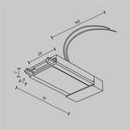 Technical Accessories for tracks Radity IP20 x TRA084B-11W | Biały