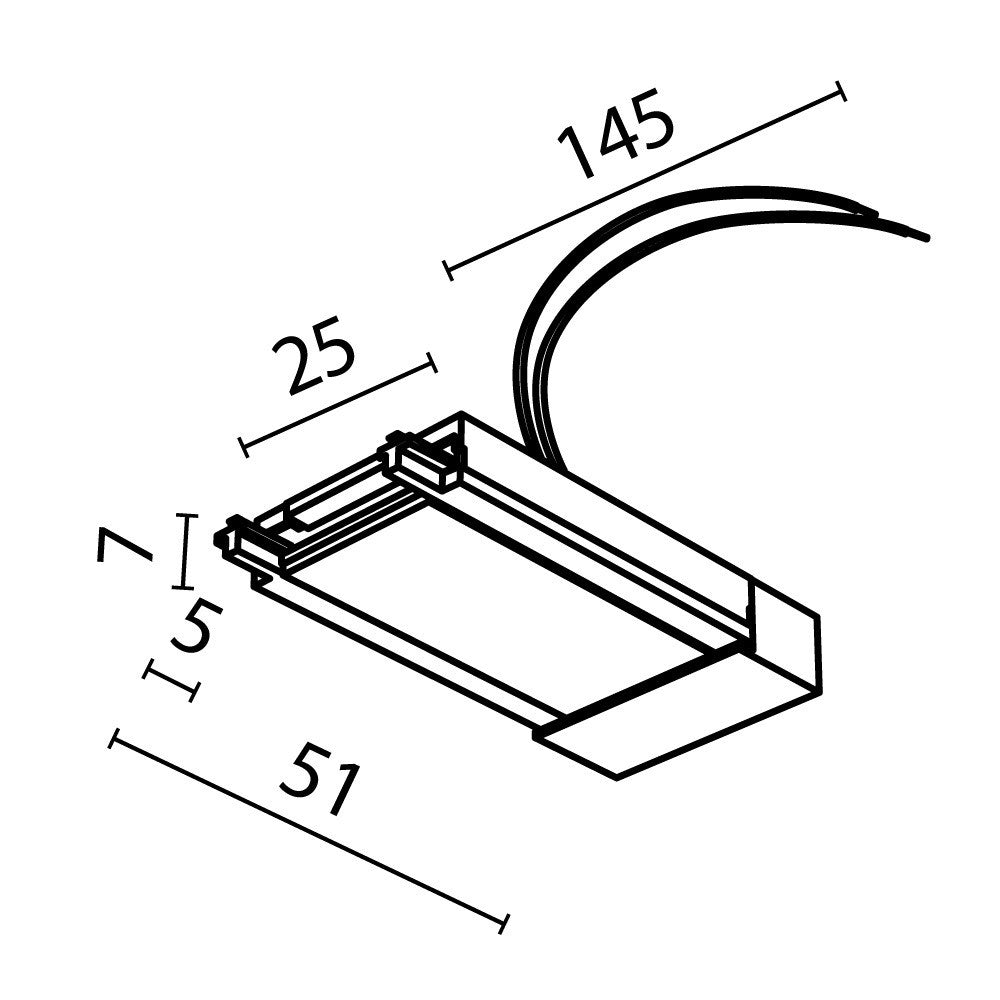 Technical Accessories for tracks Radity IP20 x TRA084B-11W | Biały