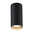 Tuba czarna ze złotym ringiem MANACOR 17 cm