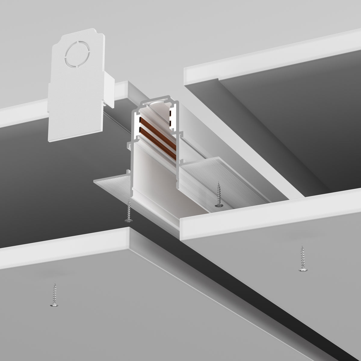 Wbudowana ścieżka Technical Busbar trunkings Exility IP20 x TRX034-422.12W | Biały