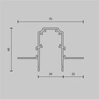 Wbudowana ścieżka Technical Busbar trunkings Exility IP20 x TRX034-422.12W | Biały