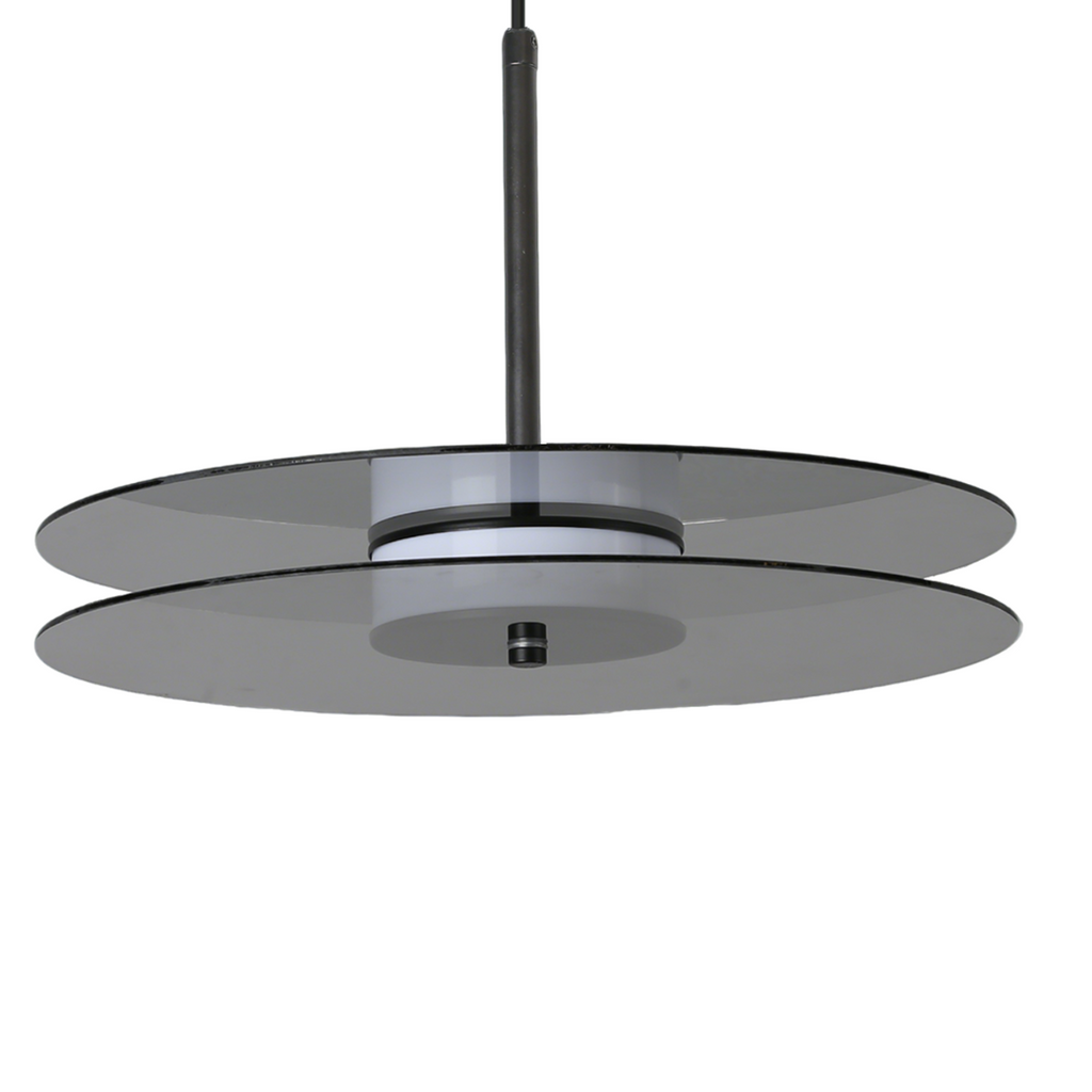 Wisząca lampa duża Casy dymna LED CCT