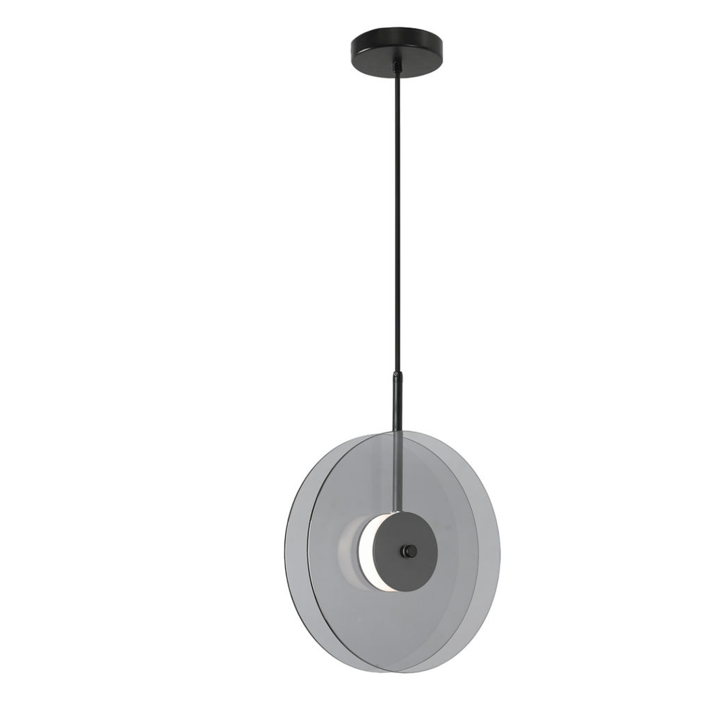 Wisząca lampa pionowa Casy dymna LED CCT