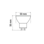 Żarówka GU10 8W 120° DIM ściemnialna 3000K  | ciepła | ox459062