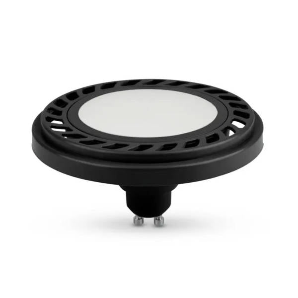 Żarówka LED ES111 / GU10 9W zimna 6500K kąt 120st BLACK | oxy894798