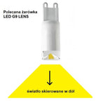 Żarówka LED G9 LENS 2.5W 230V 6000k zimna Spectrum