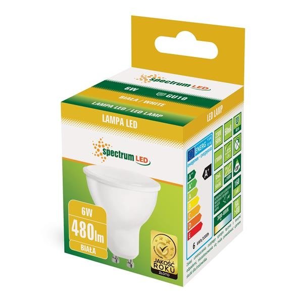 Żarówka LED GU10  6W neutralna 4000K