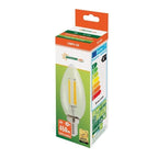 Żarówka LED ŚWIECOWA E14 230V 4W COG szroniona ciepła 3000K