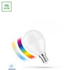 Żarówka LED sterowana Bluetooth RGBW + CCT  barwa 2700 - 6000K 4,9W E14 SMART Simply multikolor