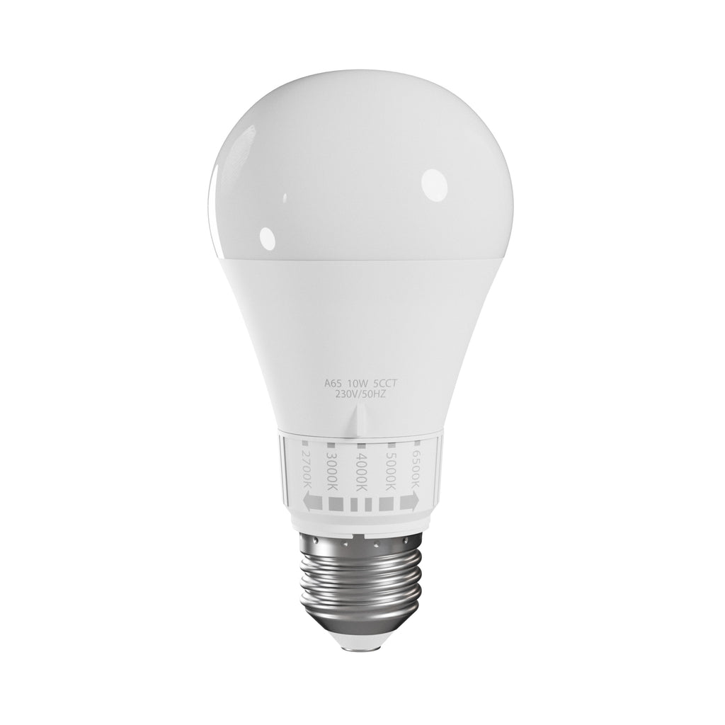 Żarówka LED z pokrętłem regulacji barwy E27 230V 10W 5CCT SPECTRUM