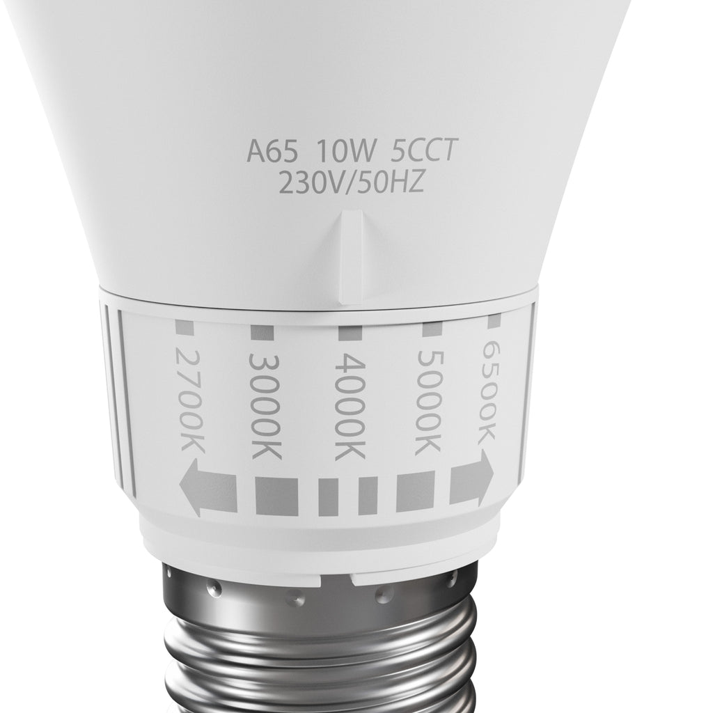 Żarówka LED z pokrętłem regulacji barwy E27 230V 10W 5CCT SPECTRUM
