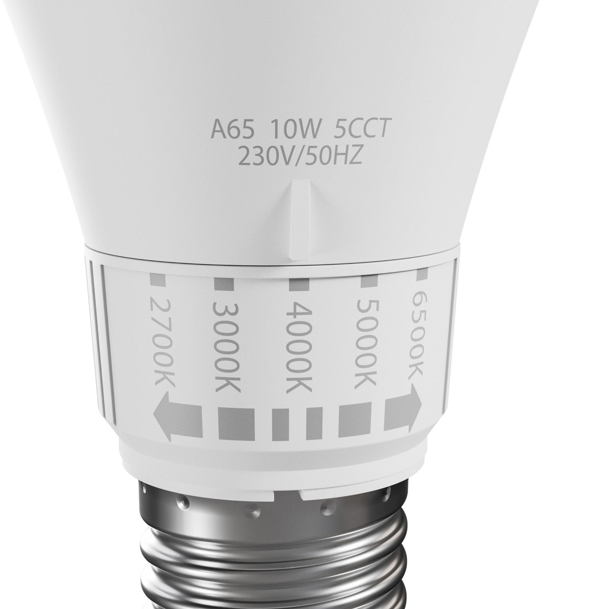 Żarówka LED z pokrętłem regulacji barwy E27 230V 10W 5CCT SPECTRUM