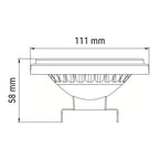 Żarówka PerfectColor 12V AR111 COB G53 15W ciepła 3000K | czarny | ox892428