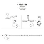 Zestaw SET SNOW 1F | złoty
