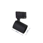 Zestaw szynoprzewodu Snow SET 3F, czarny, 4x50W GU10