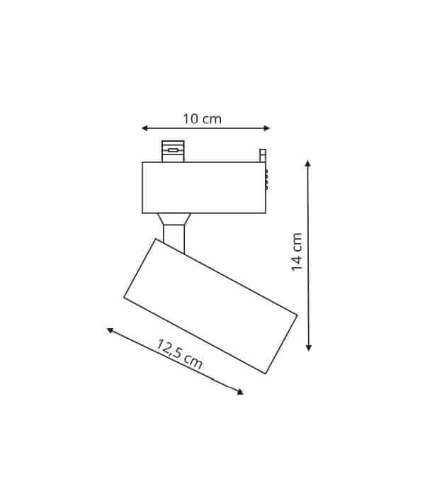 Zestaw szynoprzewodu jednofazowego ROCCA SET, biały, 3x10W LED, barwa ciepła 3000K