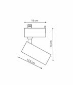 Zestaw szynoprzewodu jednofazowego ROCCA SET, biały, 3x10W LED, barwa ciepła 3000K