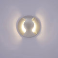 Zewnętrzny kinkiet BASILIO śr. 5,2cm 3W LED ciepła biel 3000K | srebrny