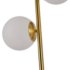 Złota lampa Dorado podłogowa 3 kule
