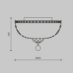 Żyrandol Maytoni Basfor IP20 3xE14 DIA100-CL-03-G | Złoto