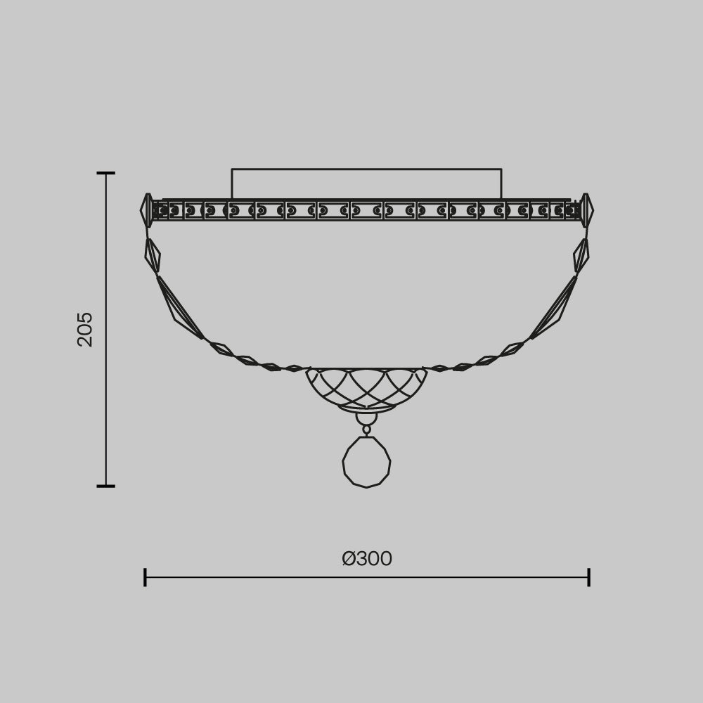 Żyrandol Maytoni Basfor IP20 3xE14 DIA100-CL-03-G | Złoto