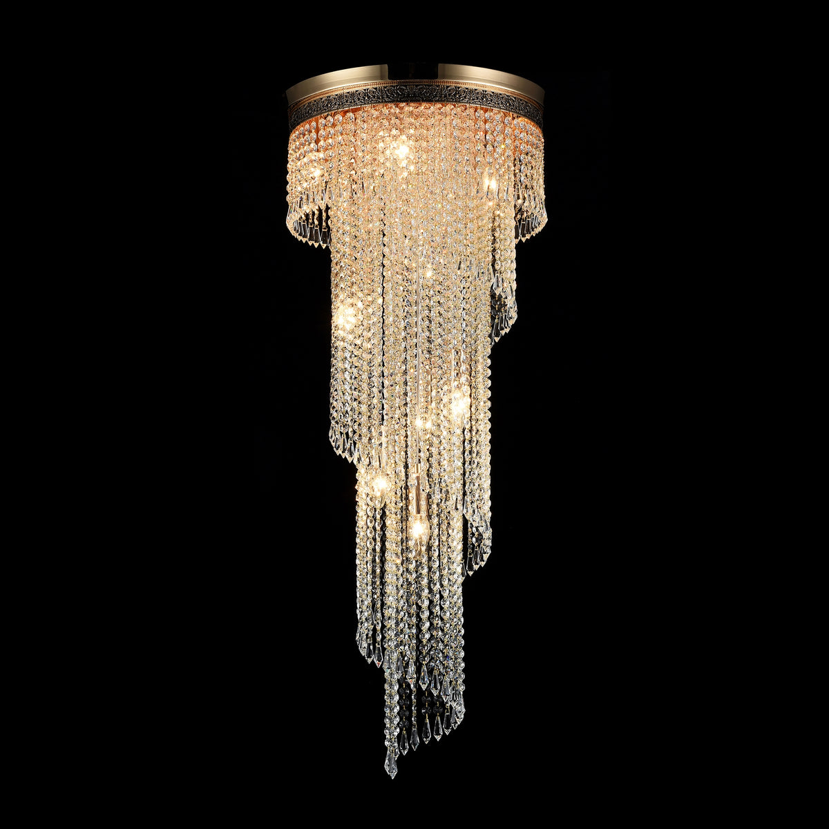 Żyrandol Maytoni Cascade IP20 12xE14 DIA522-CL-12-G | Złoto