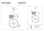 Żyrandol Maytoni Gelid IP20 4xE27 MOD184-PL-04-CH | Chrom