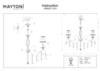 Żyrandol Maytoni Grace IP20 10xE14 ARM247-10-G | Biały