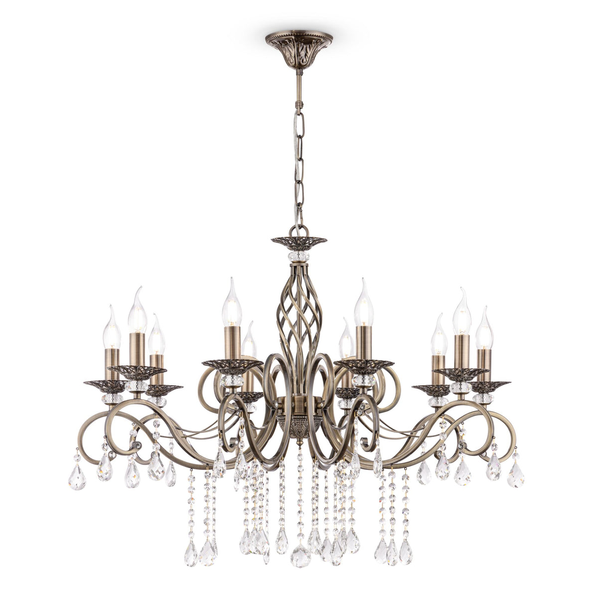 Żyrandol Maytoni Grace IP20 10xE14 RC247-PL-10-R | Brązowy