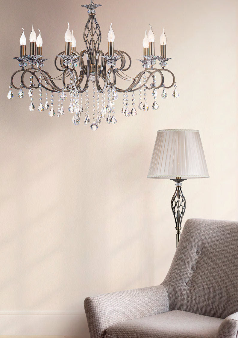 Żyrandol Maytoni Grace IP20 10xE14 RC247-PL-10-R | Brązowy