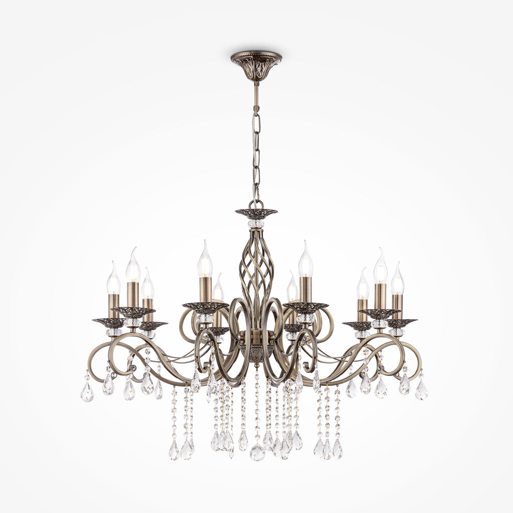 Żyrandol Maytoni Grace IP20 10xE14 RC247-PL-10-R | Brązowy