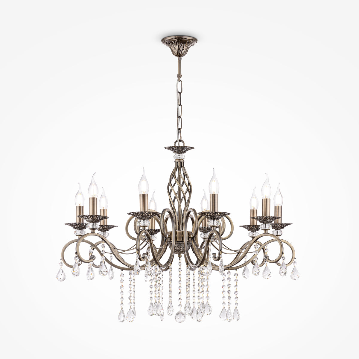 Żyrandol Maytoni Grace IP20 10xE14 RC247-PL-10-R | Brązowy