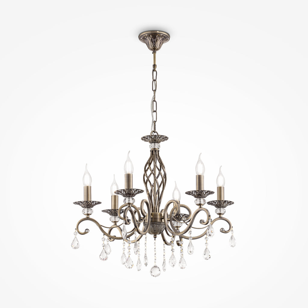 Żyrandol Maytoni Grace IP20 6xE14 RC247-PL-06-R | Brązowy