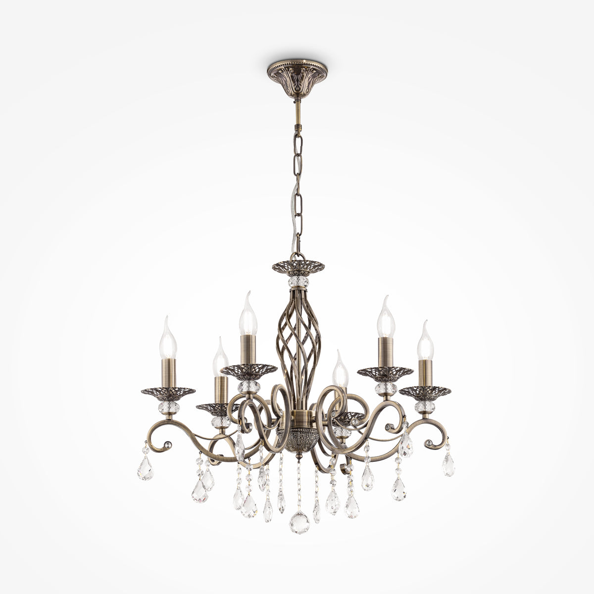 Żyrandol Maytoni Grace IP20 6xE14 RC247-PL-06-R | Brązowy