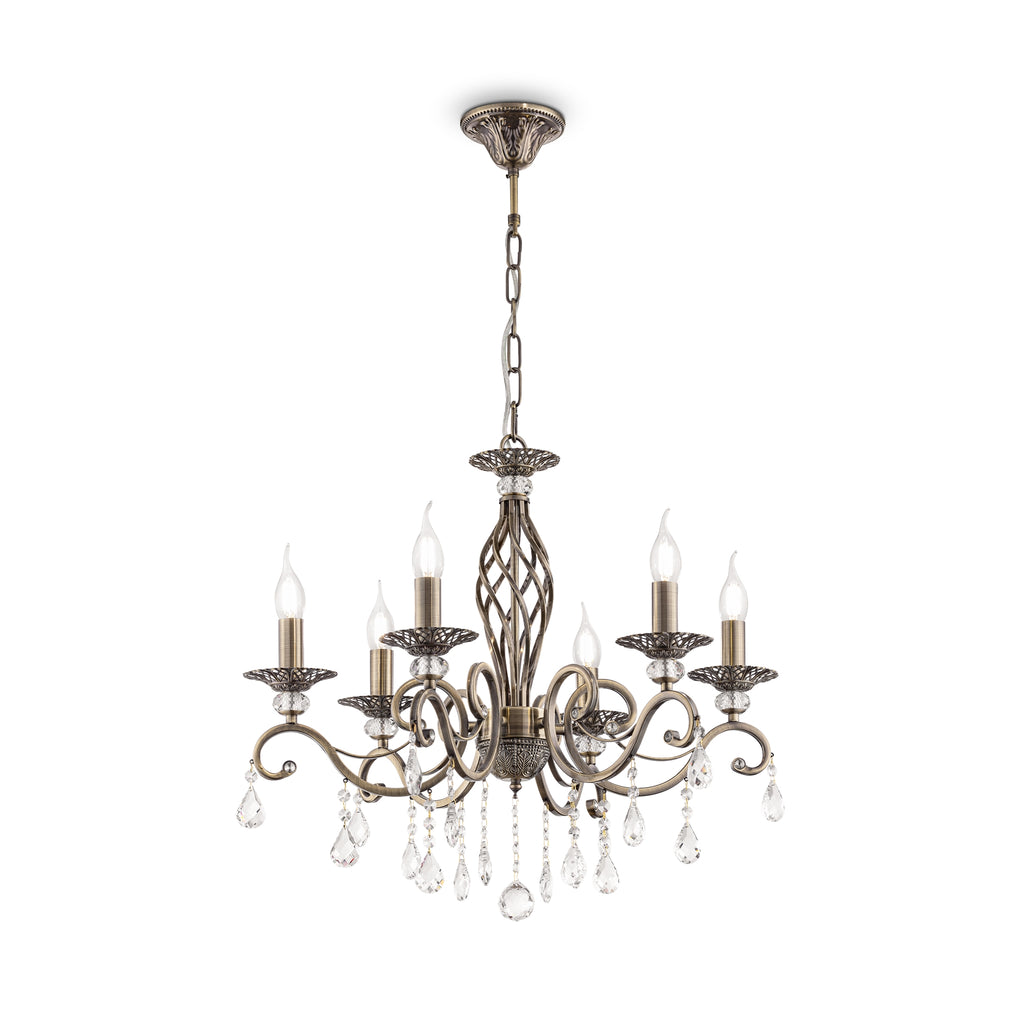 Żyrandol Maytoni Grace IP20 6xE14 RC247-PL-06-R | Brązowy