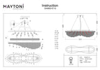 Żyrandol Maytoni Toils IP20 7xE14 DIA600-07-G | Złoto
